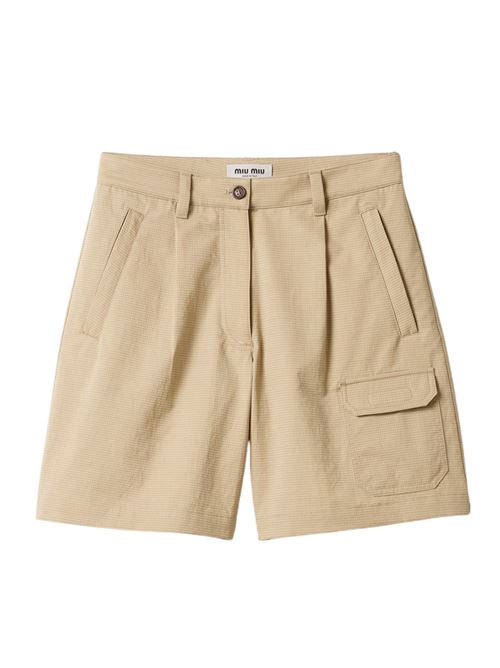 Bermuda shorts with logo MIU MIU | MP197319CUF0065